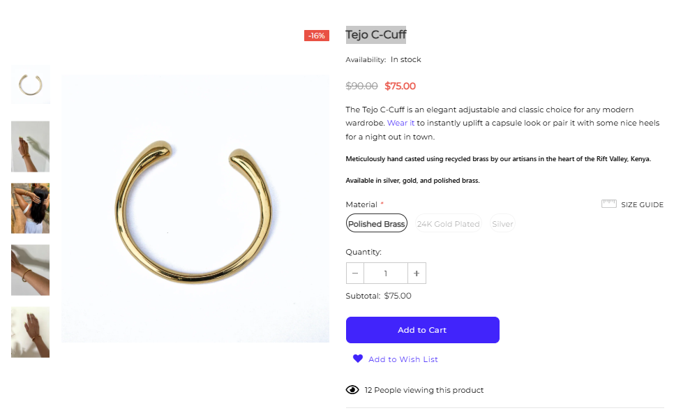Tejo C-Cuff