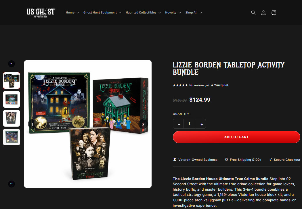 Lizzie Borden Tabletop Activity Bundle